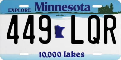MN license plate 449LQR