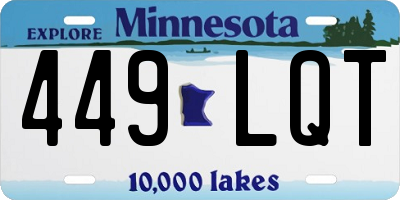 MN license plate 449LQT