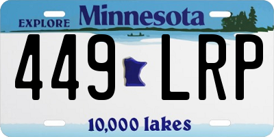 MN license plate 449LRP