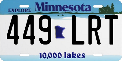 MN license plate 449LRT