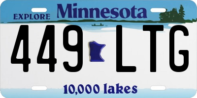 MN license plate 449LTG