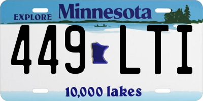 MN license plate 449LTI
