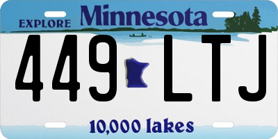 MN license plate 449LTJ