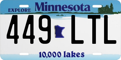 MN license plate 449LTL
