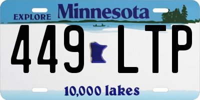 MN license plate 449LTP
