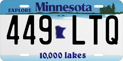 MN license plate 449LTQ