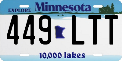 MN license plate 449LTT