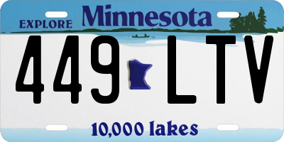 MN license plate 449LTV