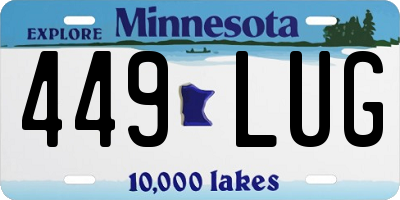MN license plate 449LUG