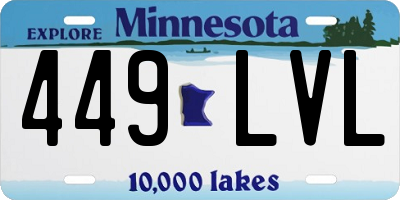 MN license plate 449LVL