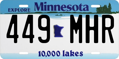 MN license plate 449MHR