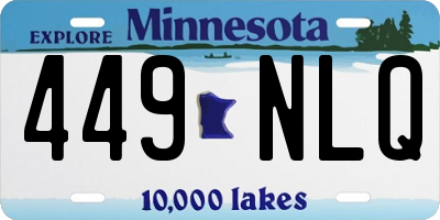 MN license plate 449NLQ