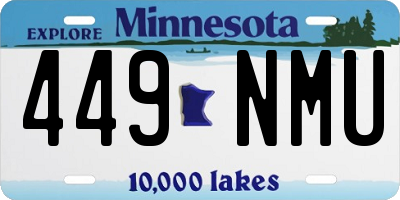 MN license plate 449NMU