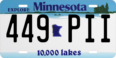 MN license plate 449PII