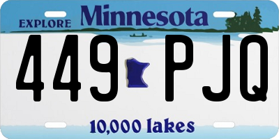 MN license plate 449PJQ
