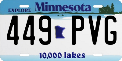 MN license plate 449PVG