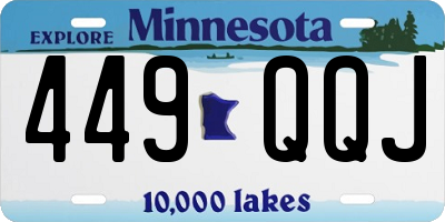 MN license plate 449QQJ