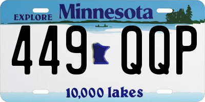 MN license plate 449QQP