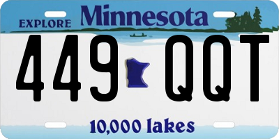 MN license plate 449QQT