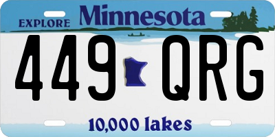 MN license plate 449QRG