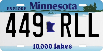 MN license plate 449RLL