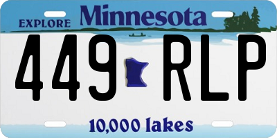 MN license plate 449RLP