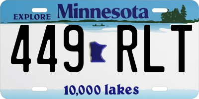 MN license plate 449RLT