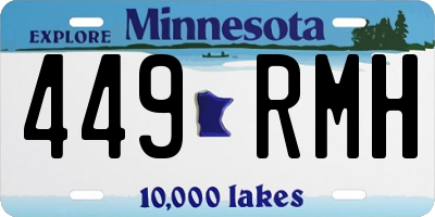 MN license plate 449RMH