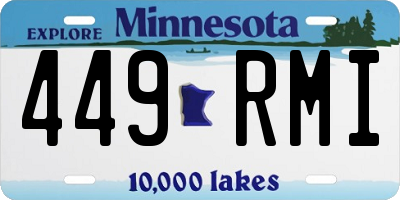 MN license plate 449RMI