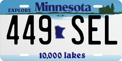MN license plate 449SEL