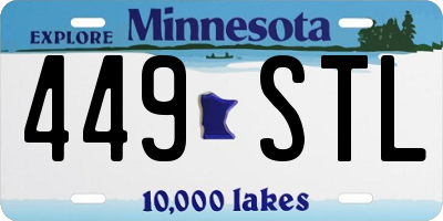 MN license plate 449STL