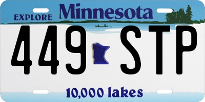MN license plate 449STP