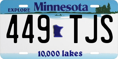MN license plate 449TJS