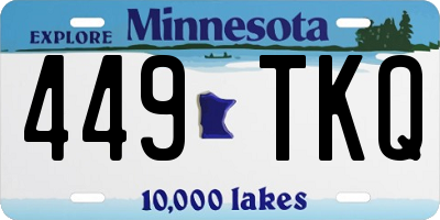 MN license plate 449TKQ