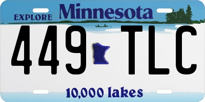 MN license plate 449TLC