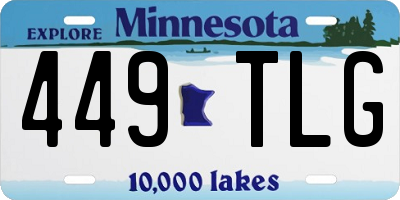 MN license plate 449TLG