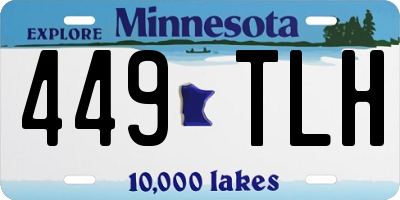 MN license plate 449TLH