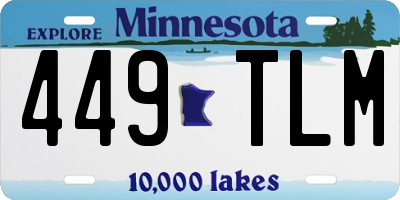 MN license plate 449TLM