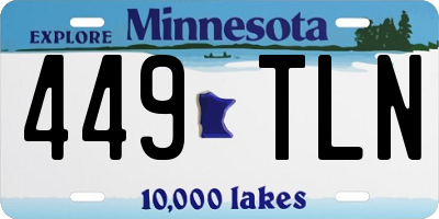 MN license plate 449TLN