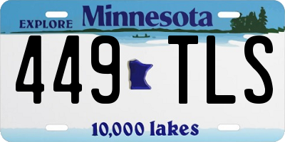 MN license plate 449TLS
