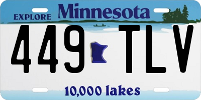MN license plate 449TLV