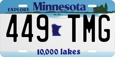 MN license plate 449TMG