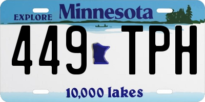 MN license plate 449TPH