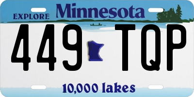 MN license plate 449TQP