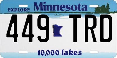 MN license plate 449TRD
