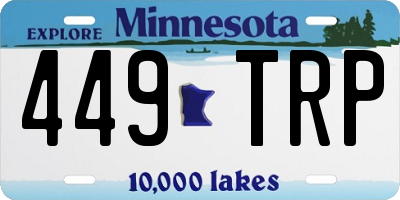 MN license plate 449TRP