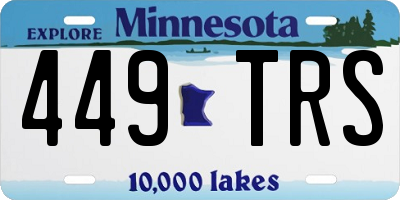 MN license plate 449TRS