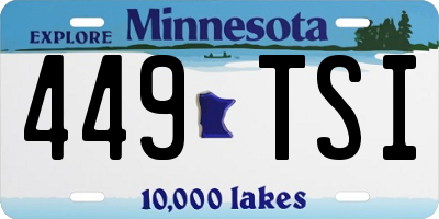 MN license plate 449TSI