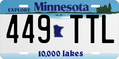 MN license plate 449TTL