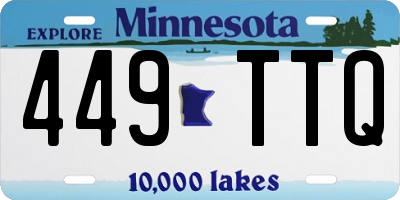 MN license plate 449TTQ